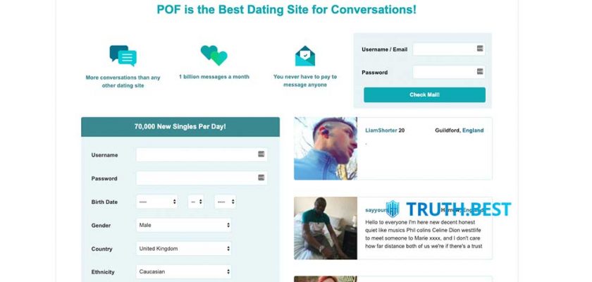 POF online dating